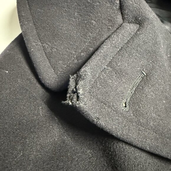 Vintage Naval Clothing Factory Pea Coat Mens 38 Wool WWII WW2 - Picture 15 of 16